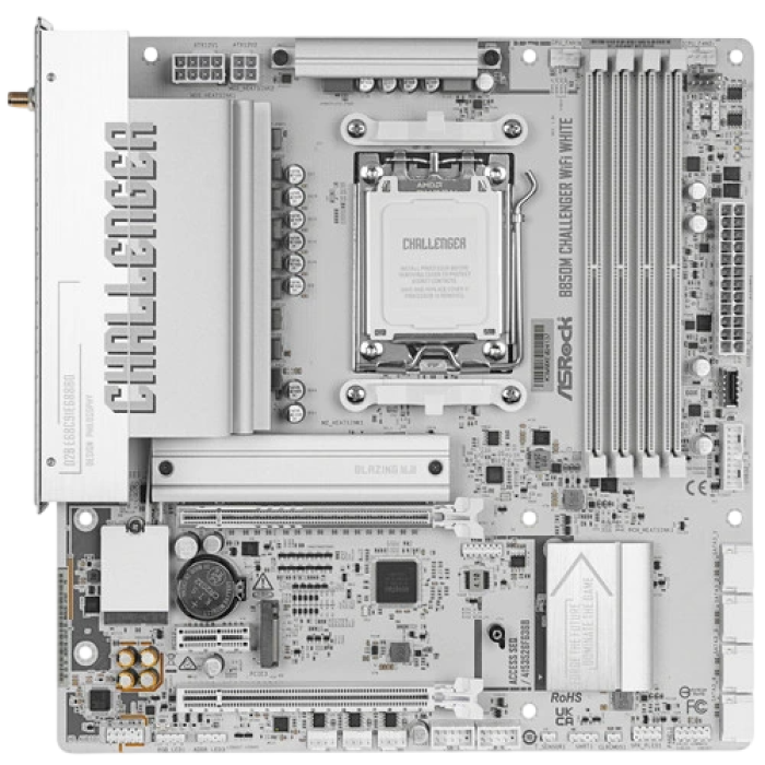 ASRock B850M Challenger WiFi White